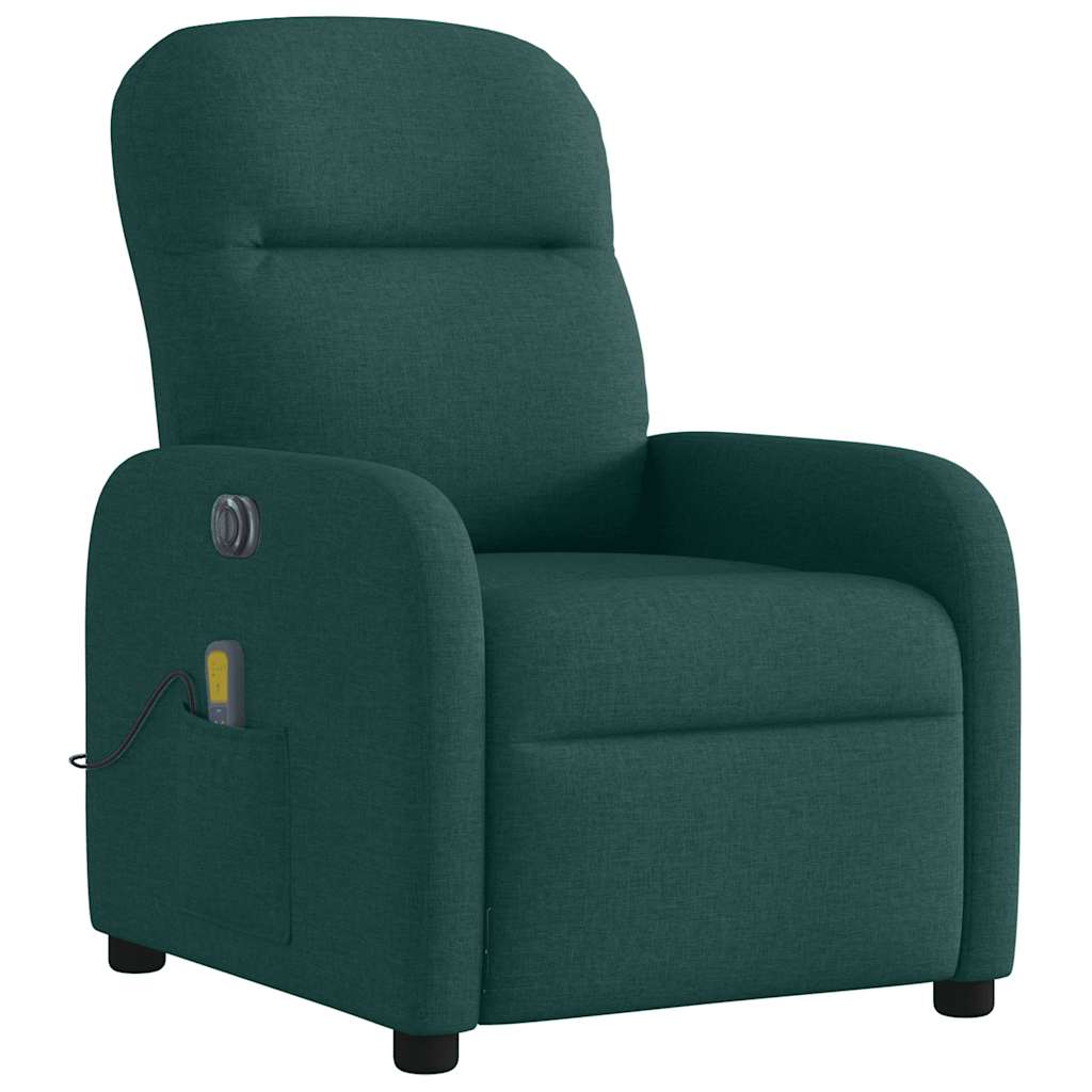 Massagestoel Stof Donkergroen