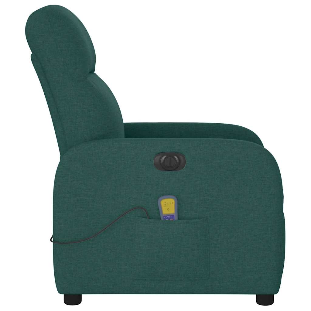 Massagestoel Stof Donkergroen