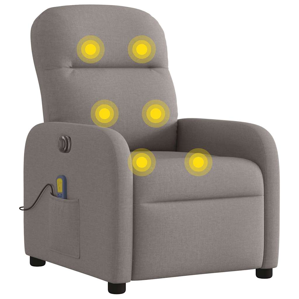 Massagestoel Stof Taupe
