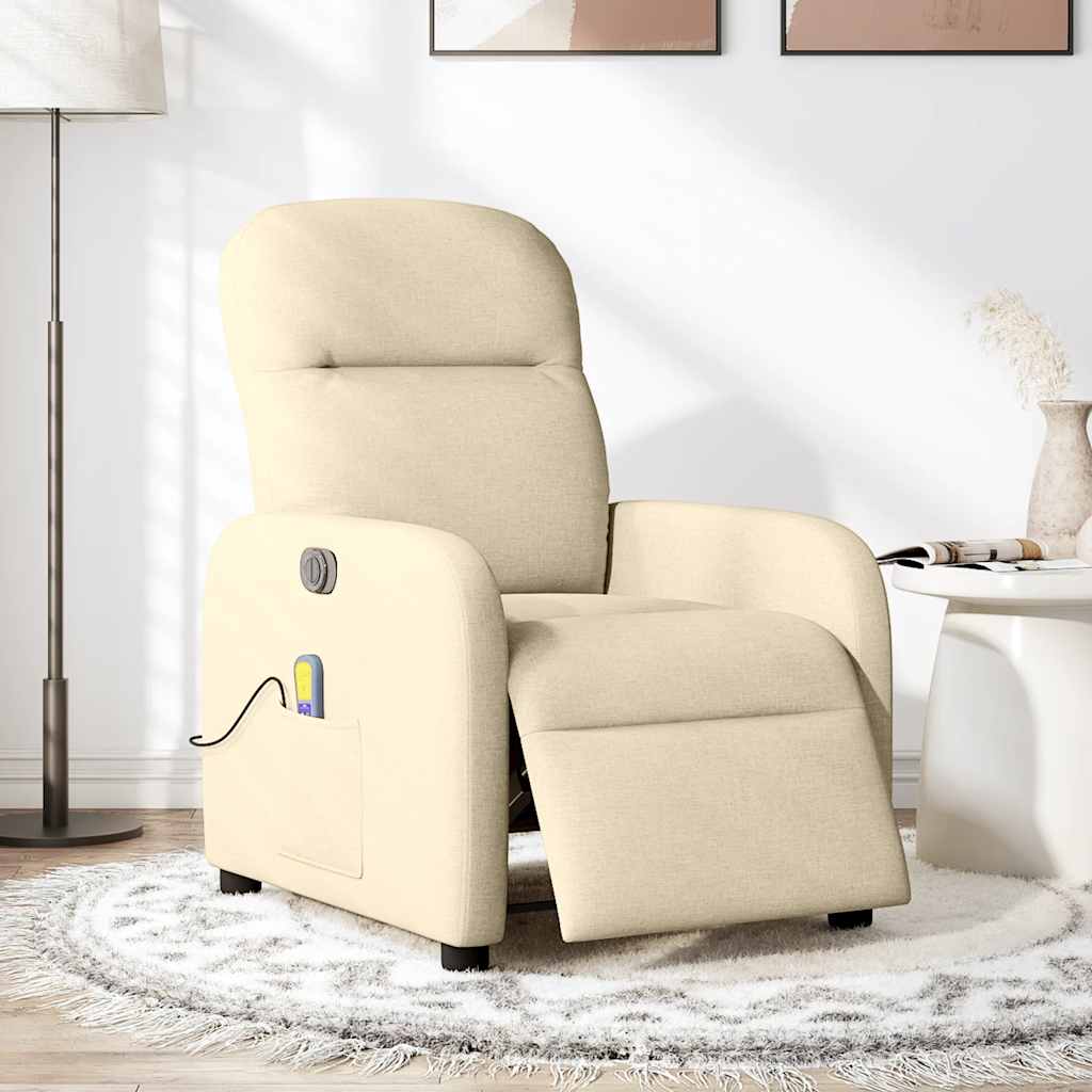 Massagestoel Stof Kleurig Crème