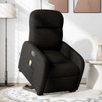 Sta-Op-Massagestoel Stof Zwart
