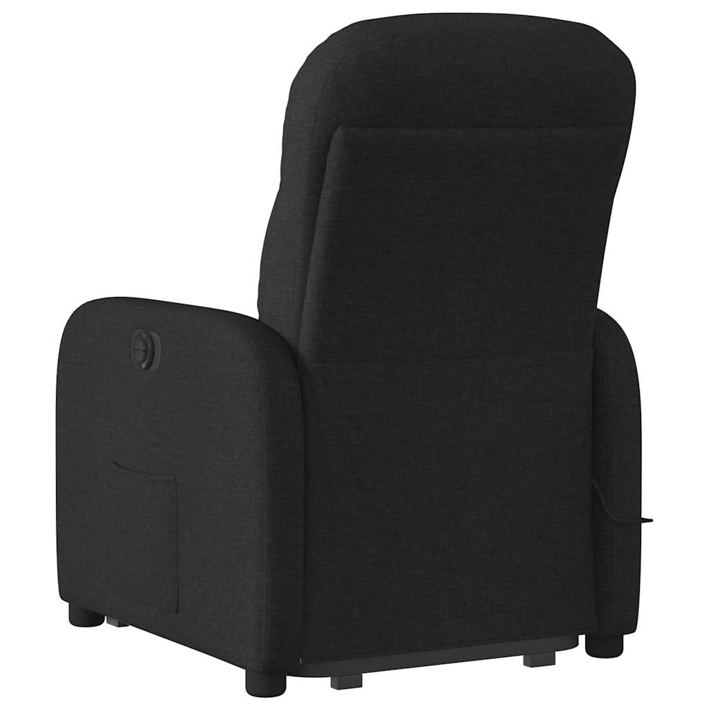 Sta-Op-Massagestoel Stof Zwart