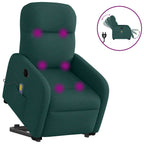 Sta-Op-Massagestoel Stof Donkergroen