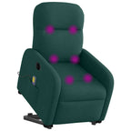 Sta-Op-Massagestoel Stof Donkergroen