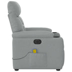 Massagestoel Stof Lichtgrijs