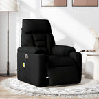 Massagestoel Stof Zwart