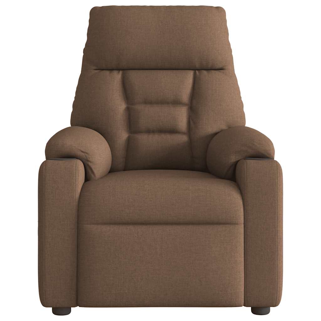 Massagestoel Stof Bruin