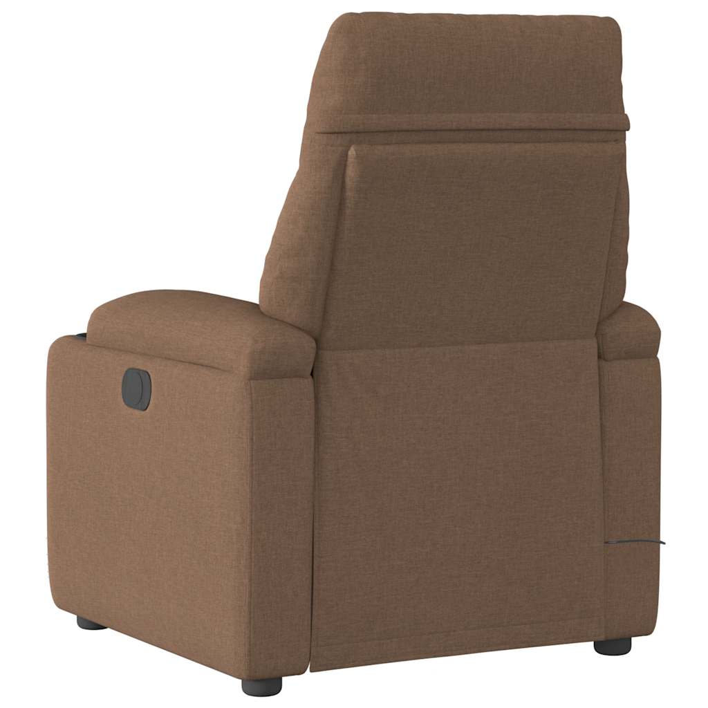 Massagestoel Stof Bruin