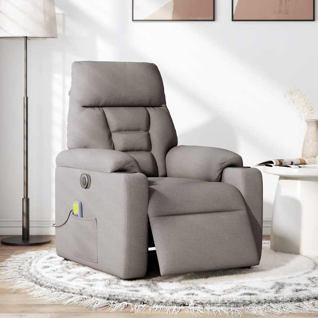 Massagestoel Stof Taupe