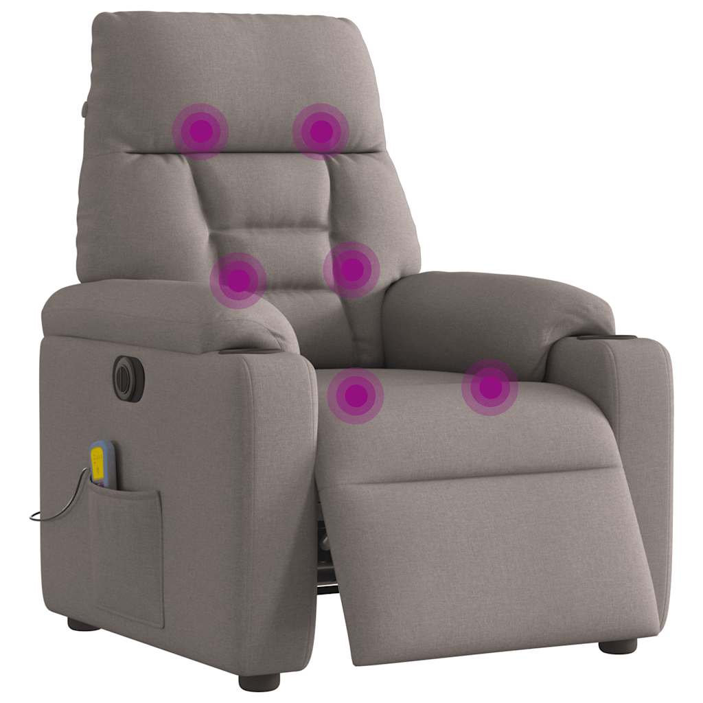 Massagestoel Stof Taupe