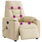 Massagestoel Stof Kleurig Crème