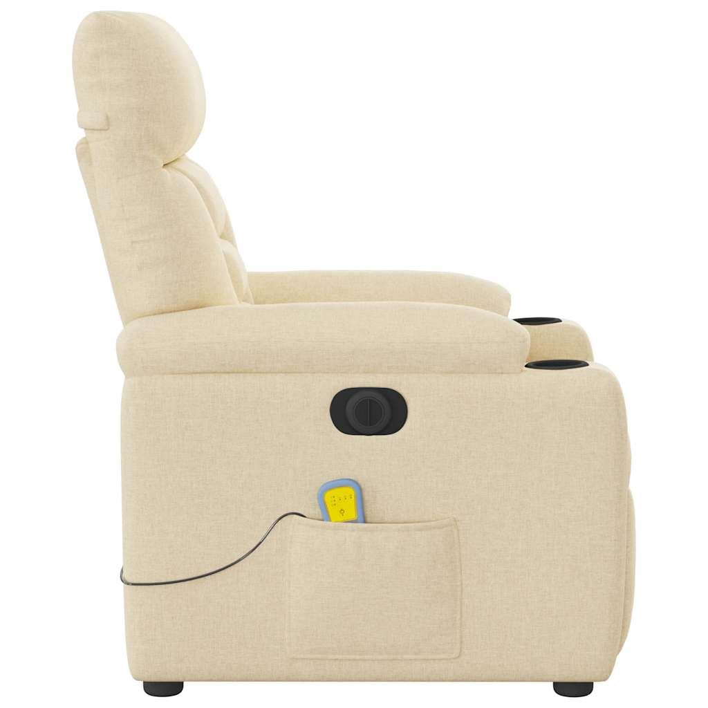 Massagestoel Stof Kleurig Crème