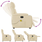 Massagestoel Stof Kleurig Crème