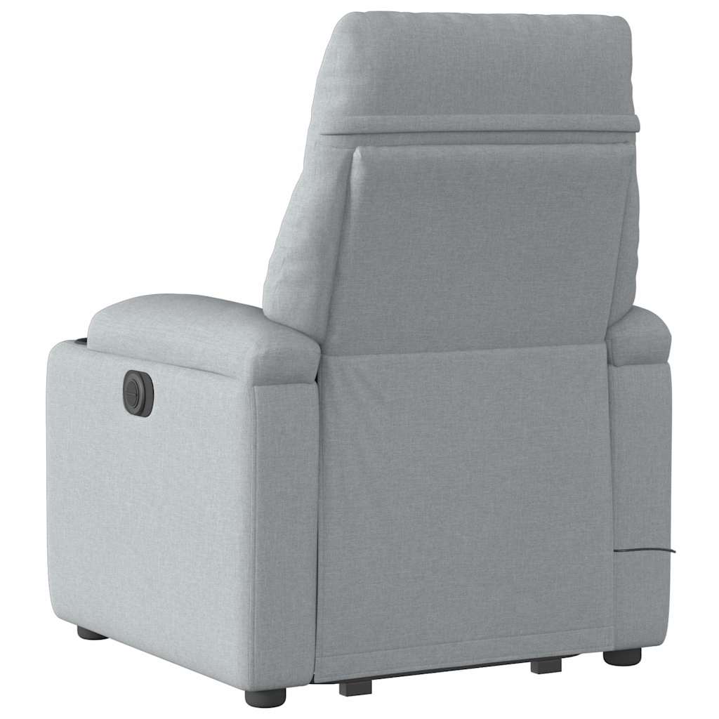 Sta-Op-Massagestoel Stof Lichtgrijs