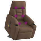 Sta-Op-Massagestoel Stof Bruin