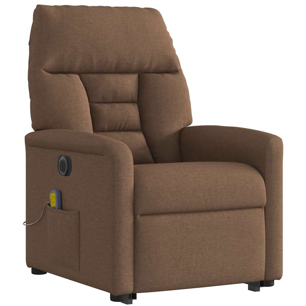 Sta-Op-Massagestoel Stof Bruin