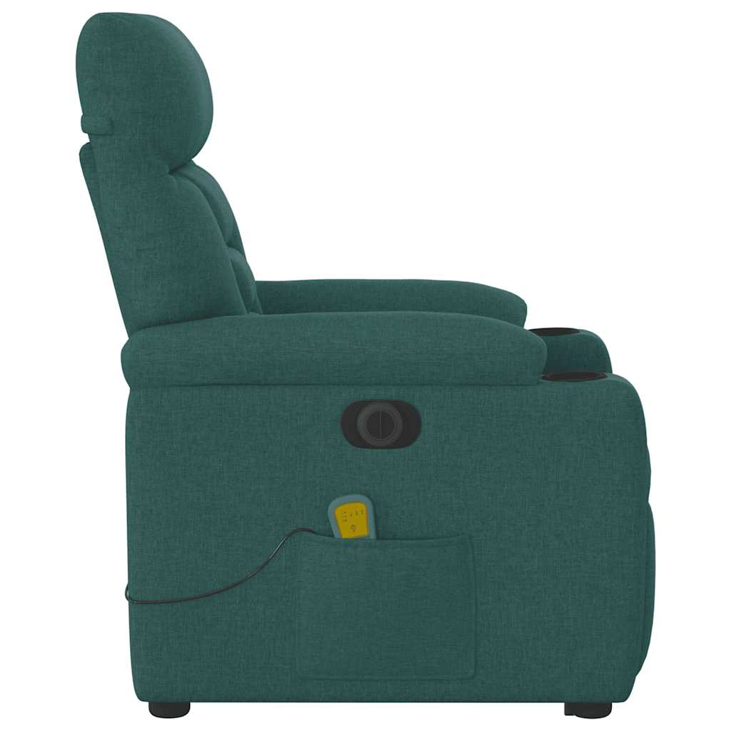 Sta-Op-Massagestoel Stof Donkergroen