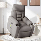 Sta-Op-Massagestoel Stof Taupe