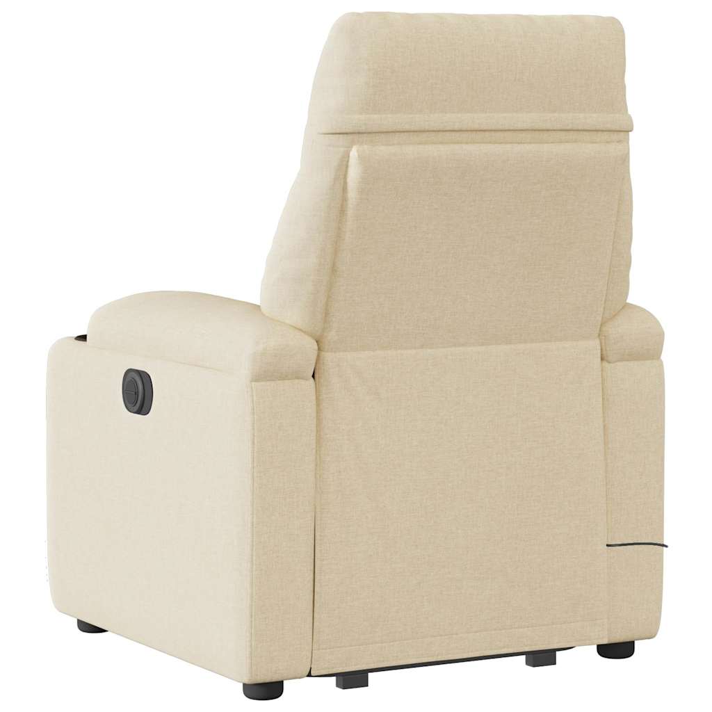 Sta-Op-Massagestoel Stof Kleurig Crème