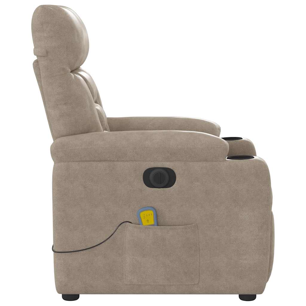Massagestoel Microvezelstof Taupe