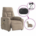 Massagestoel Microvezelstof Taupe