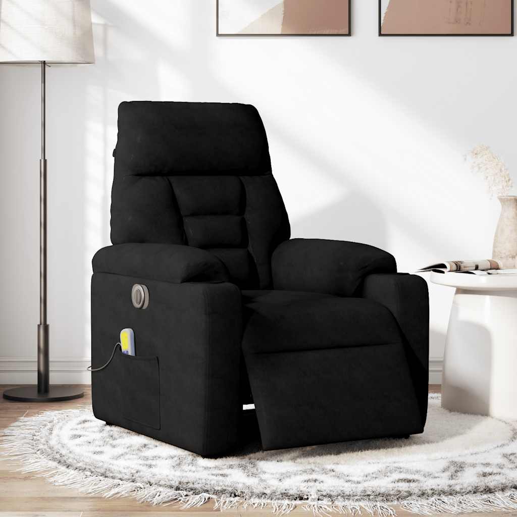 Massagestoel Microvezelstof Zwart