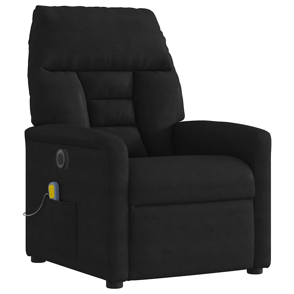 Massagestoel Microvezelstof Zwart