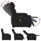 Massagestoel Microvezelstof Zwart