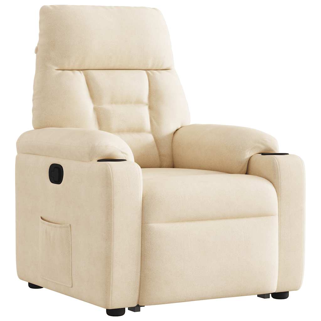 Sta-Op-Stoel Verstelbaar Microvezelstof Beige