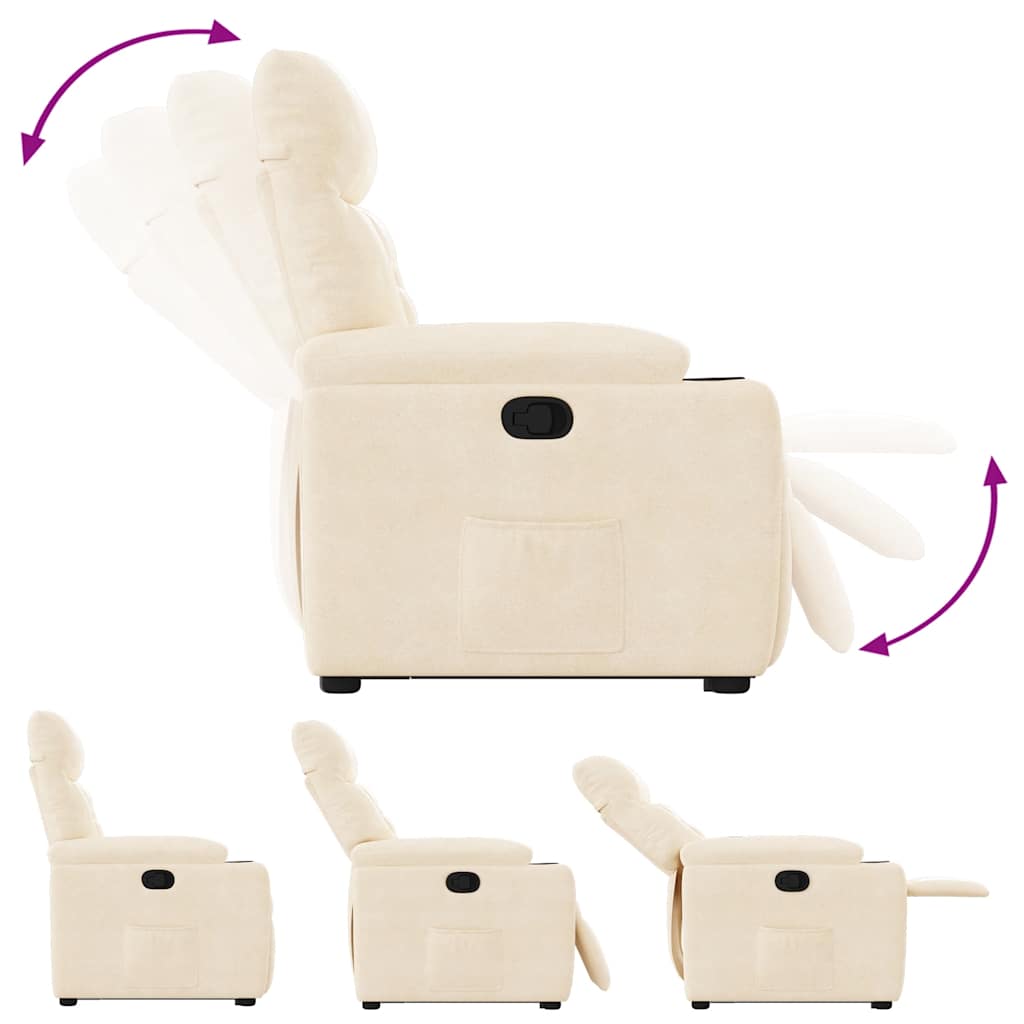 Sta-Op-Stoel Verstelbaar Microvezelstof Beige