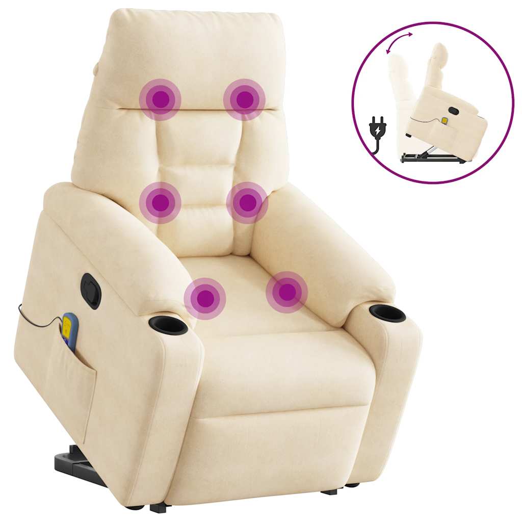 Sta-Op-Stoel Verstelbaar Microvezelstof Beige