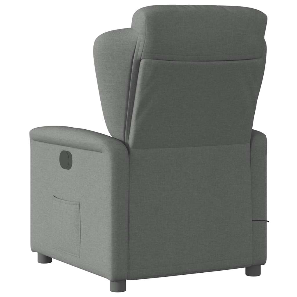 Massagestoel Stof Donkergrijs