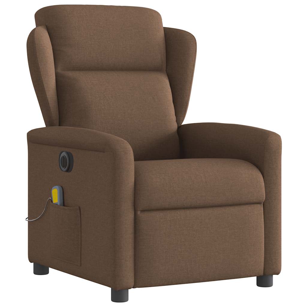 Massagestoel Stof Bruin