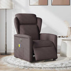 Massagestoel Stof Donkerbruin