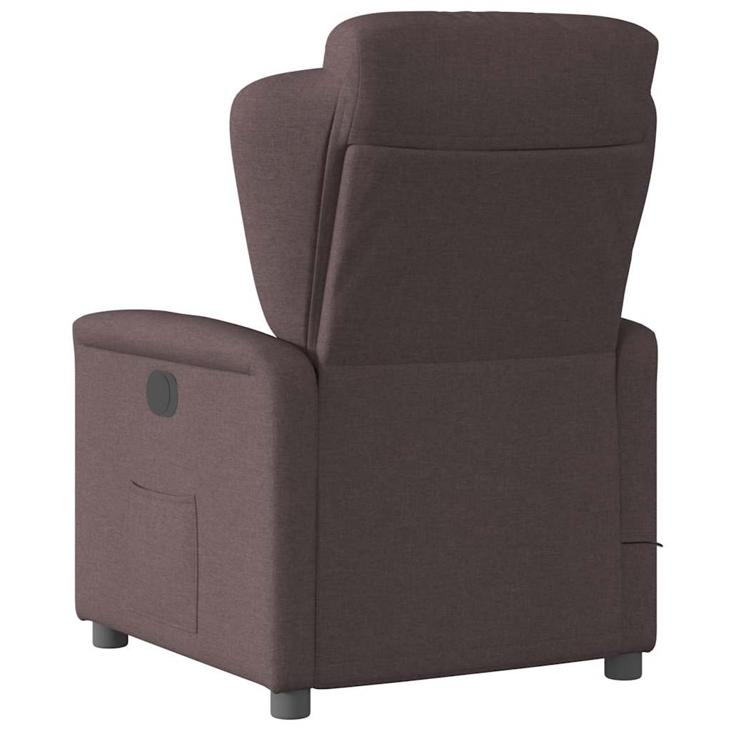 Massagestoel Stof Donkerbruin
