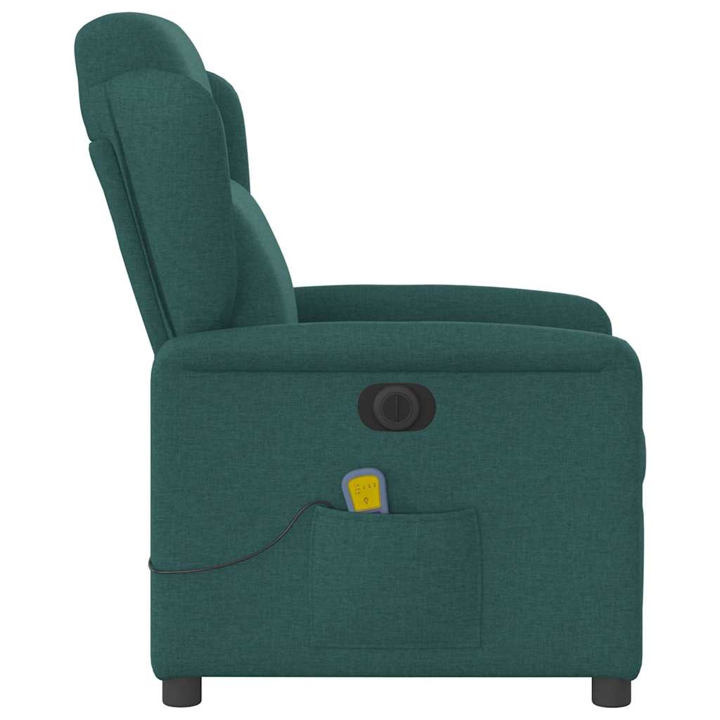 Massagestoel Stof Donkergroen