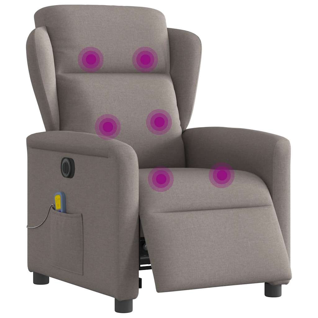 Massagestoel Stof Taupe