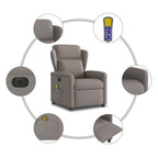 Massagestoel Stof Taupe