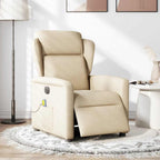 Massagestoel Stof Kleurig Crème