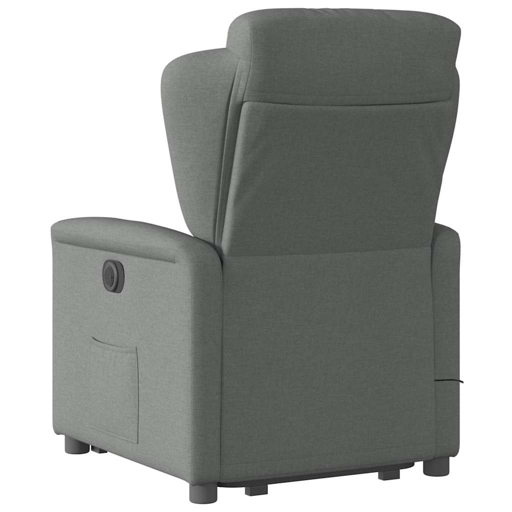 Sta-Op-Massagestoel Stof Donkergrijs