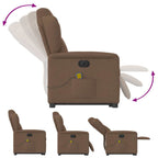 Sta-Op-Massagestoel Stof Bruin