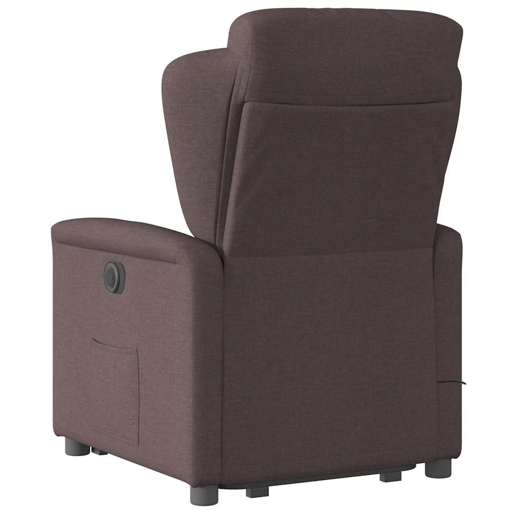Sta-Op-Massagestoel Stof Donkerbruin
