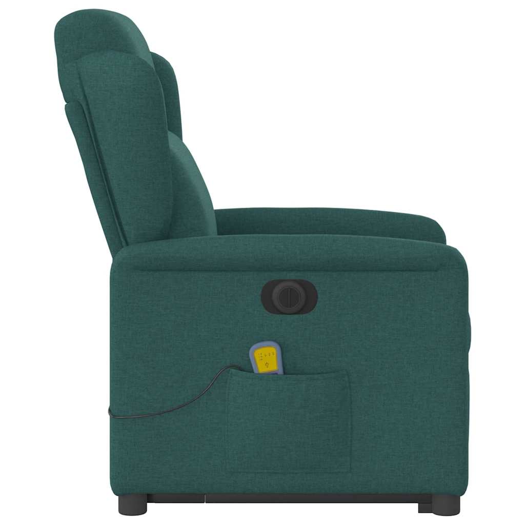 Sta-Op-Massagestoel Stof Donkergroen