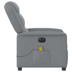 Massagestoel Stof Lichtgrijs