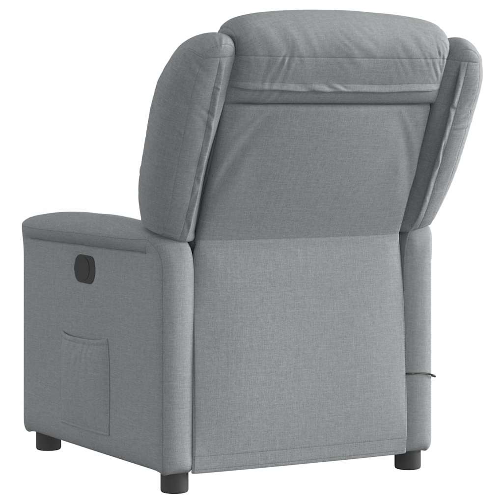 Massagestoel Stof Lichtgrijs