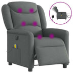 Massagestoel Stof Donkergrijs
