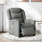 Massagestoel Stof Donkergrijs