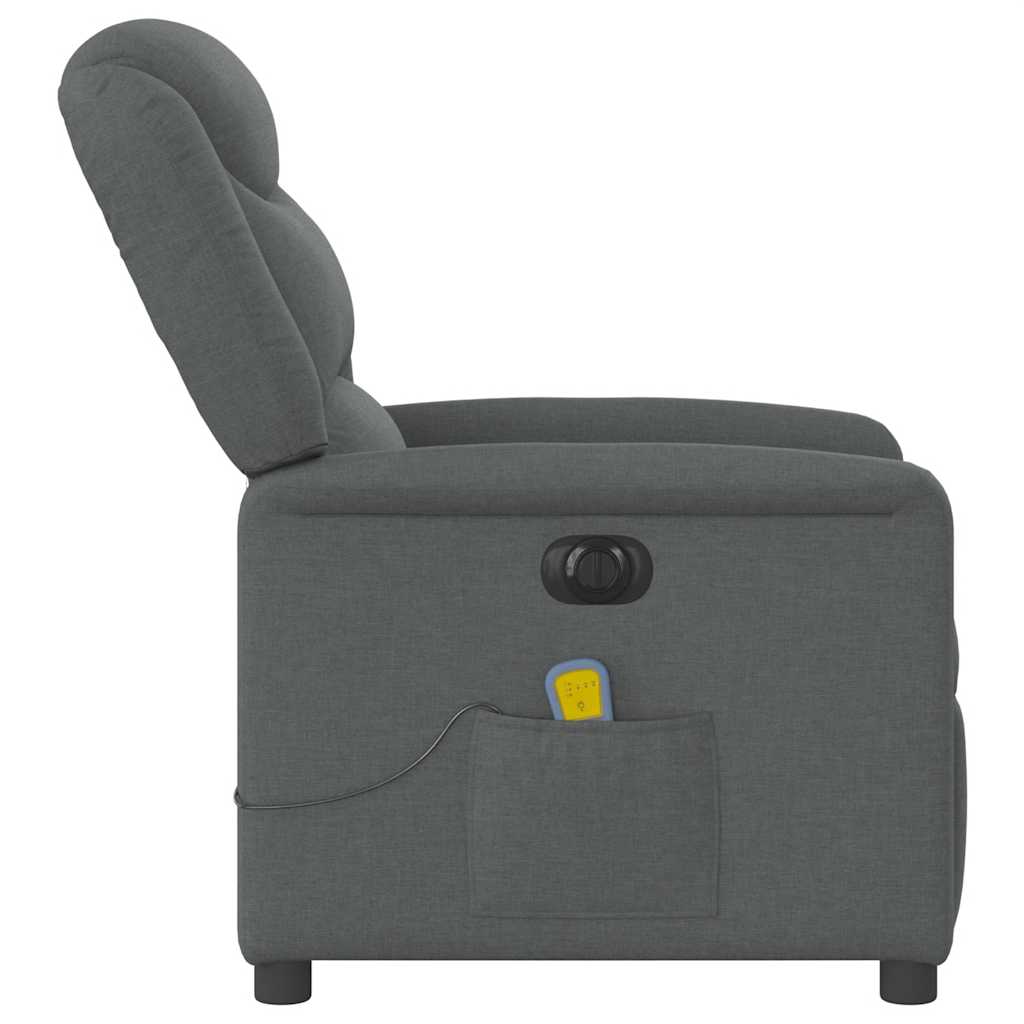 Massagestoel Stof Donkergrijs
