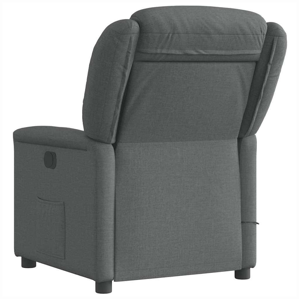Massagestoel Stof Donkergrijs