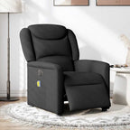 Massagestoel Stof Zwart